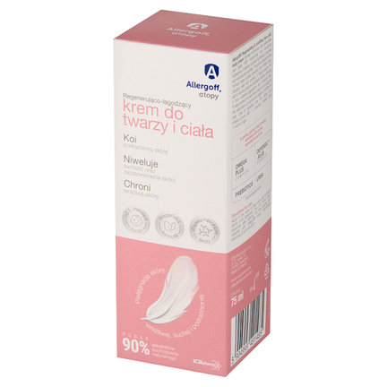 Allergoff atopy, regenerująco-łagodzący krem do twarzy i ciała, 75 ml - 5904993491485