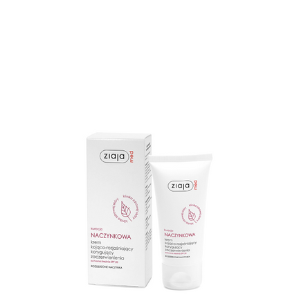 Ziaja Med Kuracja Naczynkowa, krem kojąco-rozjaśniający korygujący zaczerwienienia, 50 ml - zdjęcie produktu