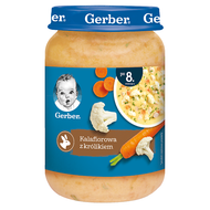 Gerber Zupka kalafiorowa z królikiem, po 8 miesiącu, 190 g