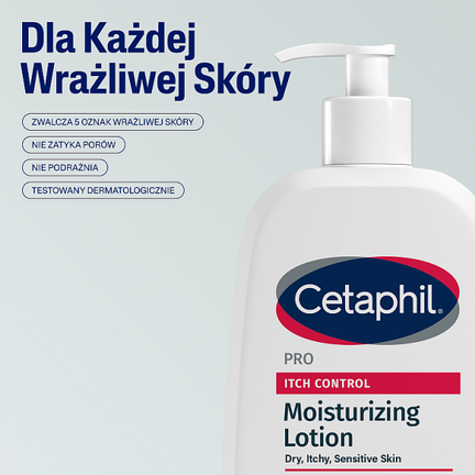 Cetaphil PRO Itch Control, balsam do nawilżania twarzy i ciała, 236 ml - GALDERMA