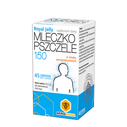 Mleczko pszczele Royal Jelly 150 mg, 45 tabletek do ssania - zdjęcie produktu