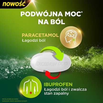 Excedrin Duo, 20 tabletek powlekanych - Dorosły
