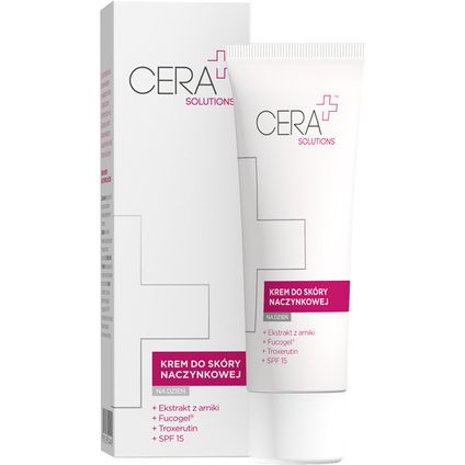 SYNOPTIS PLUS DLA SKÓRY CERA PLUS Solutions, krem do skóry naczynkowej na dzień, 50 ml — Inhaltsstoffe i ocena