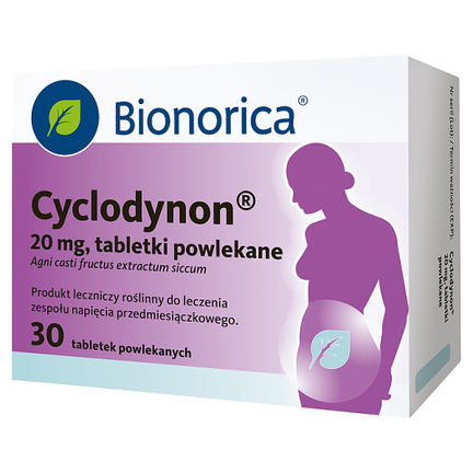 Cyclodynon 20 mg, 30 tabletek powlekanych - PRODUKT LECZNICZY NIEREFUNDOWANY OTC