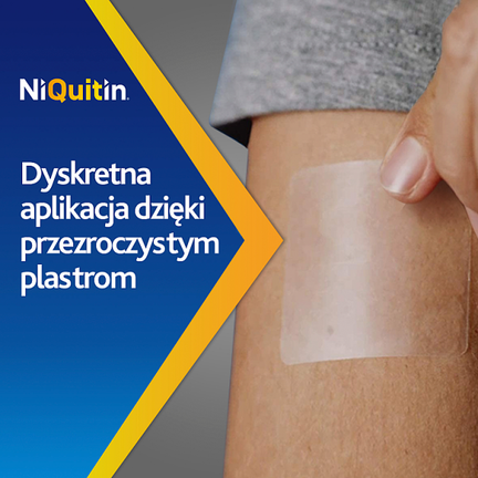 Niquitin 7 mg/24 h, 7 plastrów przezroczystych - PLASTER
