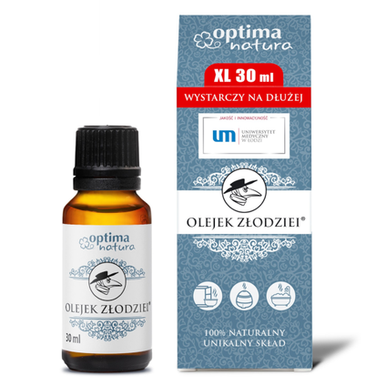 OPTIMA NATURA Optima Natura, naturalny olejek eteryczny Złodziei, 30 ml — Inhaltsstoffe i ocena