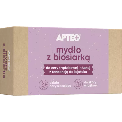 SYNOPTIS PHARMA Mydło z biosiarką APTEO, 100 g — Składniki i ocena
