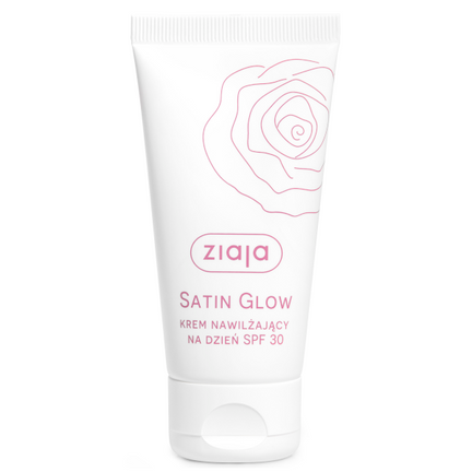 Ziaja, krem do twarzy nawilżający na dzień, SPF 30 Satin Glow, 50 ml - zdjęcie produktu