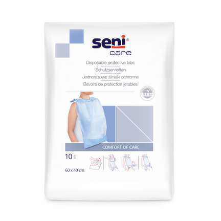 Seni Care, śliniaki higieniczne jednorazowe, 10 sztuk - zdjęcie produktu