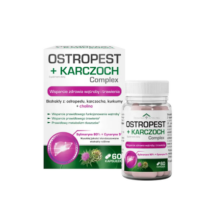 Ostropest + Karczoch Complex, 60 kapsułek - zdjęcie produktu