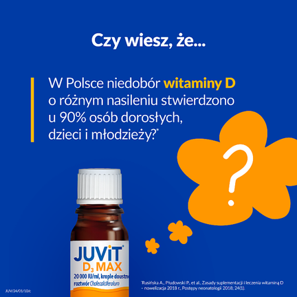JUVIT D3 MAX 20 000 IU/ml, krople doustne, 10 ml - HASCO-LEK