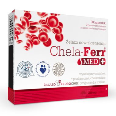 Chela-Ferr Med, u017celazo, 30 kapsuu0142ek