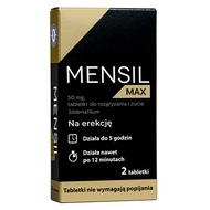 Mensil Max 50 mg, 2 tabletki do rozgryzania i żucia