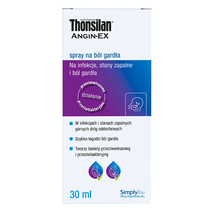 Thonsilan Angin-Ex spray, 30 ml - WYRÓB MEDYCZNY