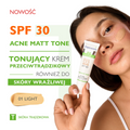 Pharmaceris T, krem tonujący przeciwtrądzikowy, SPF 30, light, 30 ml  - 5900717140189