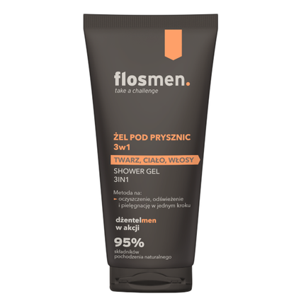 Flosmen, żel pod prysznic 3w1, 225 ml - zdjęcie produktu