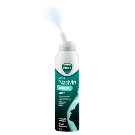 Vicks, Nasivin Aqua Soft, spray, 120 ml - WYRÓB MEDYCZNY