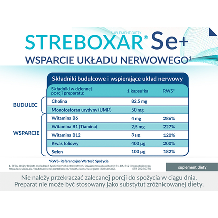 Streboxar Se+, 30 kapsułek - Dorosły