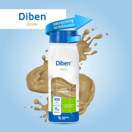 Diben Drink, smak pralinowy 4 x 200 ml - ŻYWNOŚĆ SPECJALNEGO PRZEZNACZENIA MEDYCZNEGO