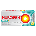 Nurofen Zatoki 200 mg + 30 mg, na ból zatok, 12 tabletek