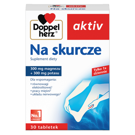 Doppelherz aktiv Na skurcze, 30 tabletek - zdjęcie produktu