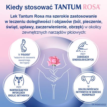 Tantum Rosa  1mg/ml, roztwór dopochwowy, 5 butelek po 140 ml - PRODUKT LECZNICZY NIEREFUNDOWANY OTC