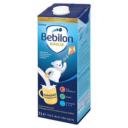 Mleko Bebilon Junior do picia, 1000 ml - ŻYWNOŚĆ SPECJALNEGO PRZEZNACZENIA MEDYCZNEGO