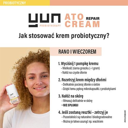 Yun Ato Repair Cream, krem probiotyczny, 50 ml  - BAUSCH HEALTH