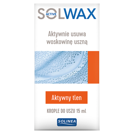 Solwax active, krople do uszu, 15 ml - WYRÓB MEDYCZNY
