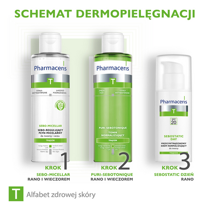 Pharmaceris T Sebostatic Day, przeciwtrądzikowy krem normalizujący SPF 20, 50 ml - DR IRENA ERIS S.A