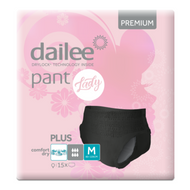Majtki chłonne Dailee Pant Lady Premium Black +, r. M, 15 sztuk