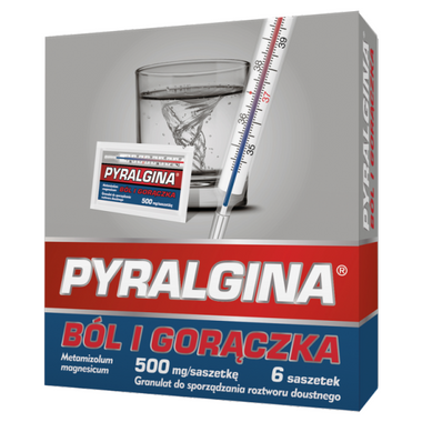 Pyralgina Gorączka, 500 mg/saszetkę, 6 saszetek
