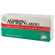 Aspirin Cardio 100 mg, 56 tabletek powlekanych