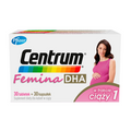 Centrum Femina DHA w trakcie ciąży 1, 30 kapsułek + 30 tabletek - zdjęcie produktu