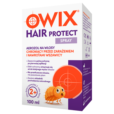 Owix Hair Protect, spray przeciwko wszawicy, 100 ml  - zdjęcie produktu