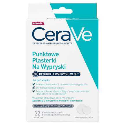 CeraVe, punktowe plasterki na wypryski, 22 sztuki - zdjęcie produktu