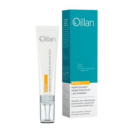 OCEANIC Oillan Repair, krem nawilżający pod oczy i na powieki, 15 ml — Inhaltsstoffe i ocena