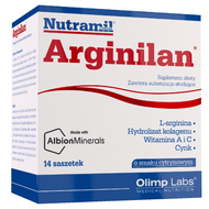Arginilan, smak cytrynowy, 14 saszetek