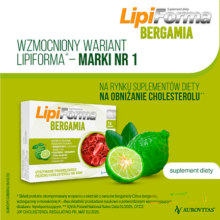 LipiForma Bergamia, 30 kapsułek - Dorosły