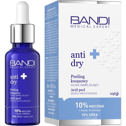 BANDI COSMETICS Bandi Medical Expert Anti Dry, peeling kwasowy silnie nawilżający, 30 ml — Inhaltsstoffe i ocena