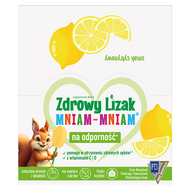 Zdrowy lizak Mniam-Mniam, smak cytrynowy, 40 sztuk