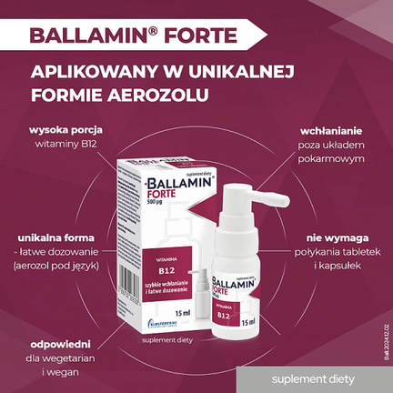 Ballamin Forte, spray, 15 ml - SPRAY