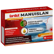 Gardlox Manuislan, smak pomarańczowy, 16 pastylek do ssania