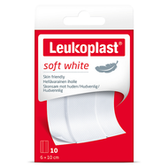 Leukoplast Soft, miękki plaster z opatrunkiem 6 cm x 10 cm, 10 sztuk