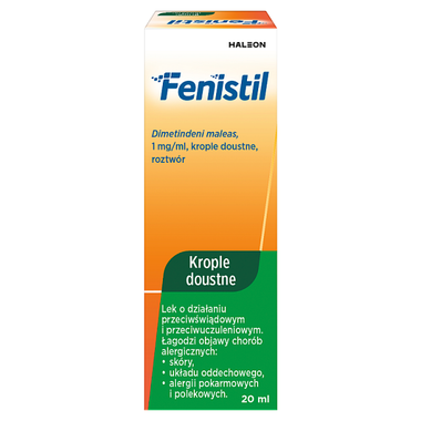 Fenistil 1 mg/ml, krople doustne, 20 ml