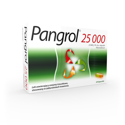 Pangrol, 25 000 j.,20 kapsułek - zdjęcie produktu