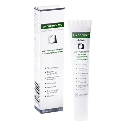 ZIOŁOLEK Linoderm Acne, krem, 15 ml — Składniki i ocena