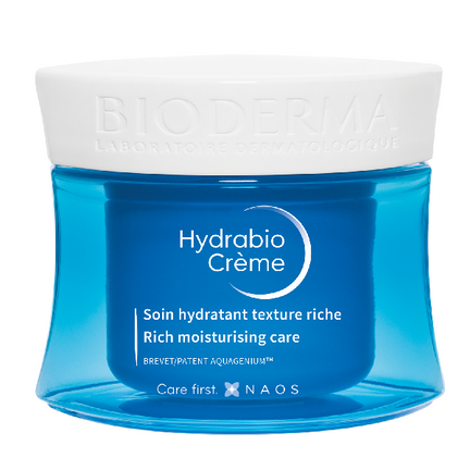 Bioderma Hydrabio Creme, bogaty krem głęboko nawilżający, 50 ml - KOSMETYK