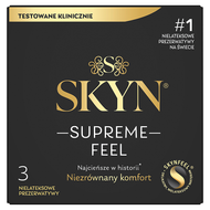 Prezerwatywa Unimil Skyn Supreme Feel, nielateksowe, 3 sztuki