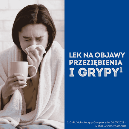 Vicks Antigrip Complex, 10 saszetek - PRODUKT LECZNICZY NIEREFUNDOWANY OTC